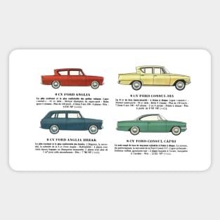 FORD ANGLIA / FORD CONSUL CAPRI - advert Magnet